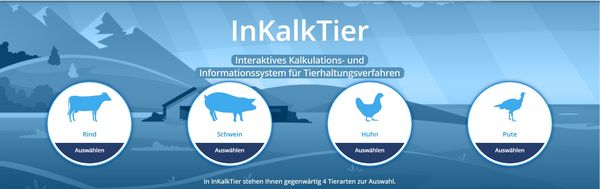 Ausschnitt Eingangsseite Web-App InKalkTier