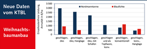 Diagramm: einzelkostenfreie Leistung und Annuitäten für den Weihnachtsbaumanbau